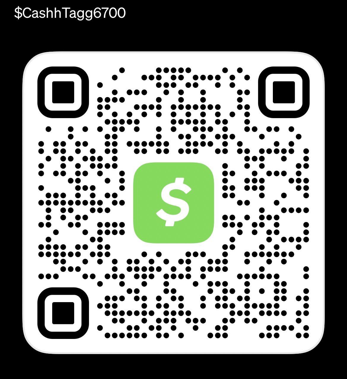 Cash App QR code for $CashhTagg6700